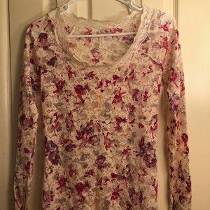 Free People lace long sleeve